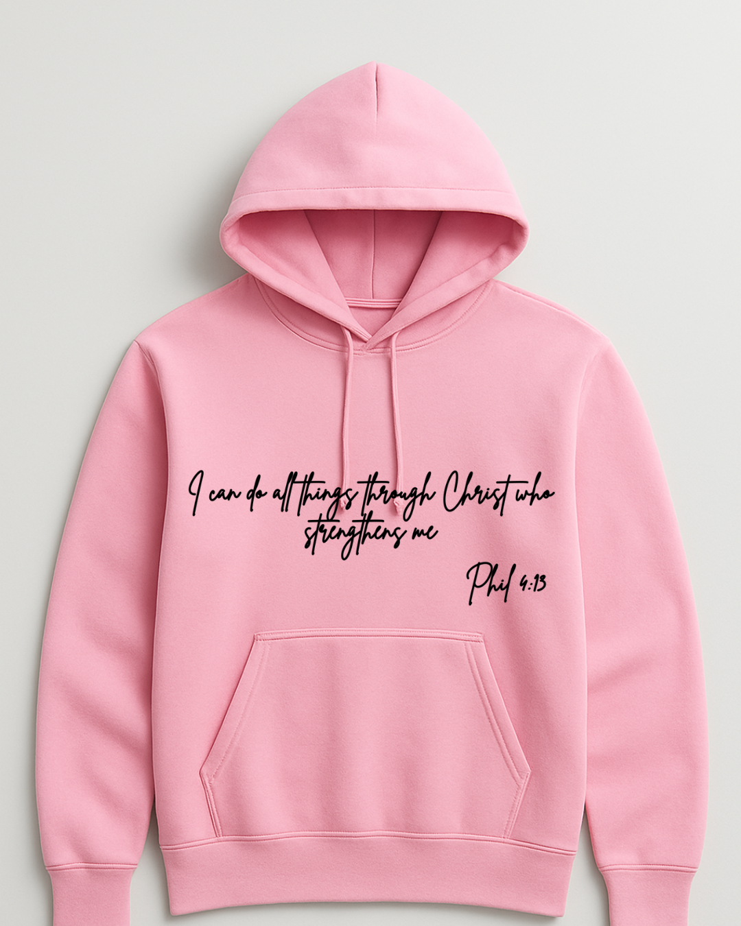 Breast Cancer Hoodie (Phil 4:13)**Pre-Order**