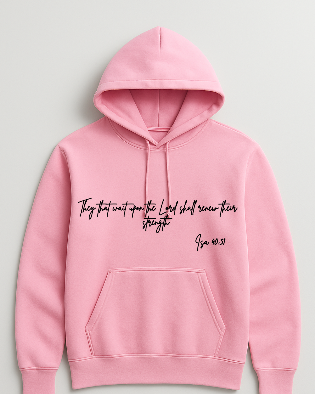 Breast Cancer Hoodie (Isa 40:31)**Pre-Order**
