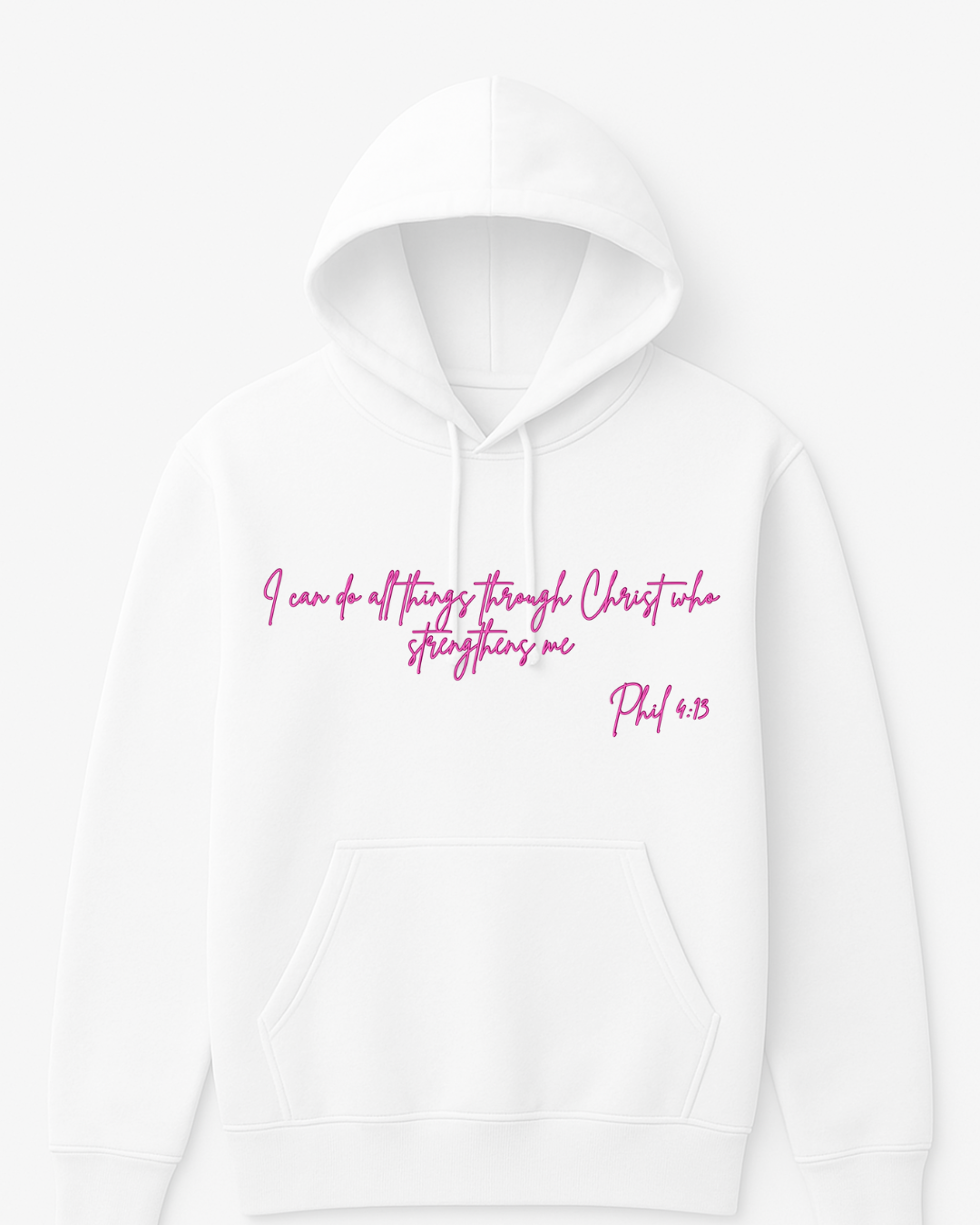 Breast Cancer Hoodie (Phil 4:13)**Pre-Order**