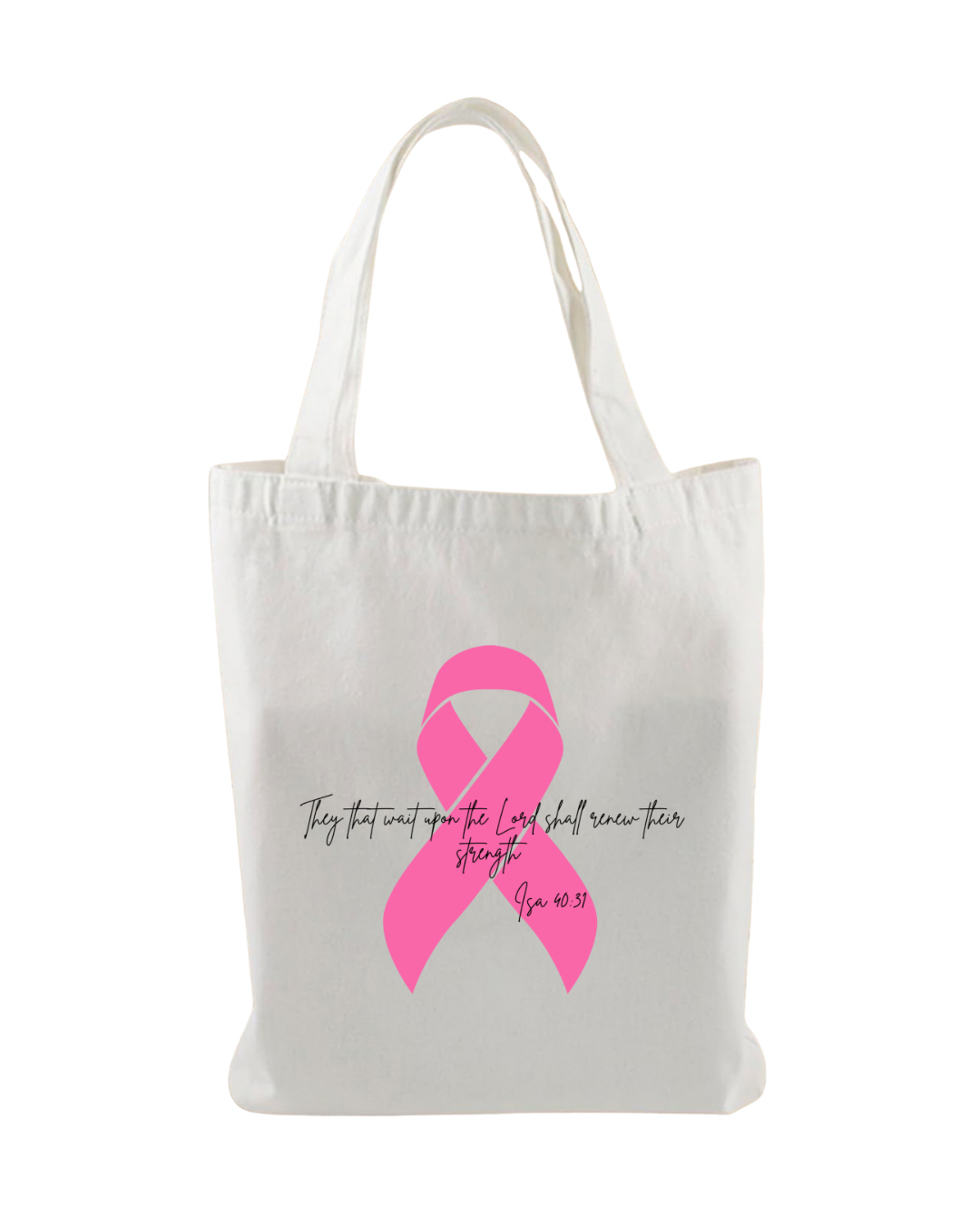 Breast Cancer Canvas Tote Bag